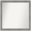 Amanti Art Grey Bathroom Mirror for Over Sink, 37x45 Custom Made Regis Barnwood Grey Rectangle Vanity Mirror, X-Large Country Rustic Wood Frame, Hangs Horizonally and Vertically, Wall Decor view 1