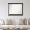 Amanti Art Silver Bathroom Mirror for Over Sink, 34x42 Custom Made Quicksilver Scoop Rectangle Vanity Mirror, Large Casual Wood Frame, Hangs Horizonally and Vertically, Wall Decor view 4