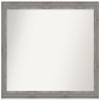 Amanti Art Grey Bathroom Mirror for Over Sink, 33x47 Custom Made Regis Barnwood Grey Rectangle Vanity Mirror, Oversize Country Rustic Wood Frame, Hangs Horizonally and Vertically, Wall Decor view 1