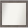 Amanti Art Grey Bathroom Mirror for Over Sink, 31x47 Custom Made Alta Brown Grey Rectangle Vanity Mirror, Oversize Country Rustic Wood Frame, Hangs Horizonally and Vertically, Wall Decor view 1