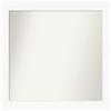 Amanti Art White Bathroom Mirror for Over Sink, 34x41 Custom Made Cabinet White Rectangle Vanity Mirror, X-Large Modern Wood Frame, Hangs Horizonally and Vertically, Wall Decor view 1