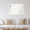 Amanti Art White Bathroom Mirror for Over Sink, 29x41 Custom Made Cabinet White Narrow Rectangle Vanity Mirror, Large Modern Wood Frame, Hangs Horizonally and Vertically, Wall Decor view 4