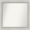 Amanti Art Silver Bathroom Mirror for Over Sink, 25x32 Custom Made Flair Silver Patina Rectangle Vanity Mirror, Large Traditional Wood Frame, Hangs Horizonally and Vertically, Wall Decor view 1