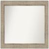 Amanti Art Silver Bathroom Mirror for Over Sink, 31x40 Custom Made Trellis Silver Rectangle Vanity Mirror, Large Traditional Wood Frame, Hangs Horizonally and Vertically, Wall Decor view 1