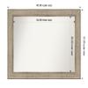 Amanti Art Silver Bathroom Mirror for Over Sink, 31x40 Custom Made Trellis Silver Rectangle Vanity Mirror, Large Traditional Wood Frame, Hangs Horizonally and Vertically, Wall Decor view 3