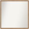 Amanti Art Brown Bathroom Mirror for Over Sink, 29x33 Custom Made Carlisle Blonde Narrow Rectangle Vanity Mirror, Large Country Rustic Wood Frame, Hangs Horizonally and Vertically, Wall Decor view 1