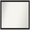 Amanti Art Black Bathroom Mirror for Over Sink, 24x34 Custom Made Grace Brushed Metallic Black Narrow Rectangle Vanity Mirror, Large Modern Wood Frame, Hangs Horizonally and Vertically, Wall Decor view 1