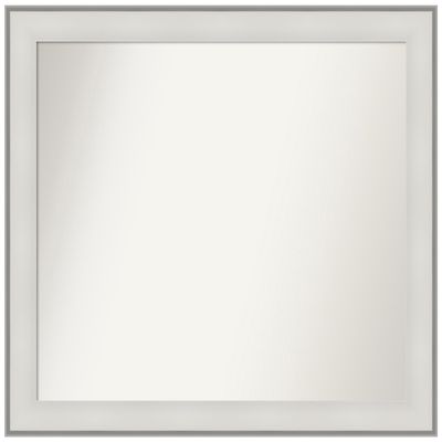 Amanti Art White Bathroom Mirror for Over Sink, 34x39 Custom Made Imperial White Rectangle Vanity Mirror, Large Traditional Wood Frame, Hangs Horizonally and Vertically, Wall Decor