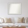 Amanti Art White Bathroom Mirror for Over Sink, 34x39 Custom Made Imperial White Rectangle Vanity Mirror, Large Traditional Wood Frame, Hangs Horizonally and Vertically, Wall Decor view 4