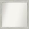Amanti Art Silver Bathroom Mirror for Over Sink, 32x36 Custom Made Flair Silver Patina Rectangle Vanity Mirror, Large Traditional Wood Frame, Hangs Horizonally and Vertically, Wall Decor view 1
