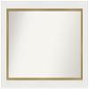 Amanti Art White Bathroom Mirror for Over Sink, 26x35 Custom Made Eva White Gold Rectangle Vanity Mirror, Large Modern Wood Frame, Hangs Horizonally and Vertically, Wall Decor view 1