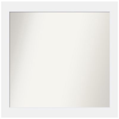 Amanti Art White Bathroom Mirror for Over Sink, 31x39 Custom Made Corvino White Rectangle Vanity Mirror, Large Modern Wood Frame, Hangs Horizonally and Vertically, Wall Decor