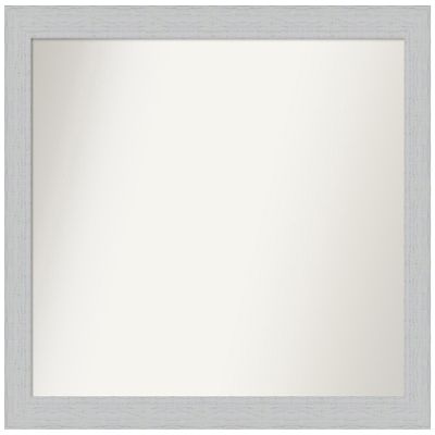 Amanti Art White Bathroom Mirror for Over Sink, 32x40 Custom Made Shiplap White Rectangle Vanity Mirror, Large Cottage Wood Frame, Hangs Horizonally and Vertically, Wall Decor