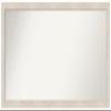 Amanti Art White Bathroom Mirror for Over Sink, 23x49 Custom Made Hardwood White Wash Narrow Rectangle Vanity Mirror, Oversize Country Rustic Wood Frame, Hangs Horizonally and Vertically, Wall Decor view 1