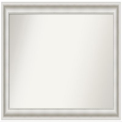 Amanti Art White Bathroom Mirror for Over Sink, 31x48 Custom Made Parlor White Rectangle Vanity Mirror, Oversize Traditional Wood Frame, Hangs Horizonally and Vertically, Wall Decor