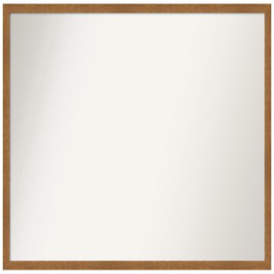 Amanti Art Brown Bathroom Mirror for Over Sink, 24x33 Custom Made Carlisle Blonde Narrow Rectangle Vanity Mirror, Large Country Rustic Wood Frame, Hangs Horizonally and Vertically, Wall Decor