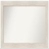 Amanti Art White Bathroom Mirror for Over Sink, 25x45 Custom Made Hardwood White Wash Rectangle Vanity Mirror, Large Country Rustic Wood Frame, Hangs Horizonally and Vertically, Wall Decor view 1