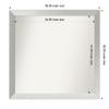 Amanti Art Silver Bathroom Mirror for Over Sink, 35x38 Custom Made Brushed Sterling Silver Rectangle Vanity Mirror, X-Large Modern Wood Frame, Hangs Horizonally and Vertically, Wall Decor view 3
