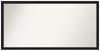 Amanti Art Black Bathroom Mirror for Over Sink, 23x46 Custom Made Grace Brushed Metallic Black Narrow Rectangle Vanity Mirror, Oversize Modern Wood Frame, Hangs Horizonally and Vertically, Wall Decor view 1