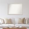 Amanti Art White Bathroom Mirror for Over Sink, 32x42 Custom Made Trio White Wash Silver Rectangle Vanity Mirror, X-Large Country Rustic Wood Frame, Hangs Horizonally and Vertically, Wall Decor view 4