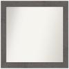 Amanti Art Grey Bathroom Mirror for Over Sink, 33x37 Custom Made Rustic Plank Grey Rectangle Vanity Mirror, Large Country Rustic Wood Frame, Hangs Horizonally and Vertically, Wall Decor view 1