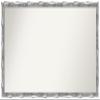Amanti Art Silver Bathroom Mirror for Over Sink, 22x40 Custom Made Scratched Wave Chrome Rectangle Vanity Mirror, Large Traditional Wood Frame, Hangs Horizonally and Vertically, Wall Decor view 1