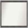 Amanti Art Grey Bathroom Mirror for Over Sink, 25x45 Custom Made Woodridge Rustic Grey Rectangle Vanity Mirror, Oversize Country Rustic Wood Frame, Hangs Horizonally and Vertically, Wall Decor view 1