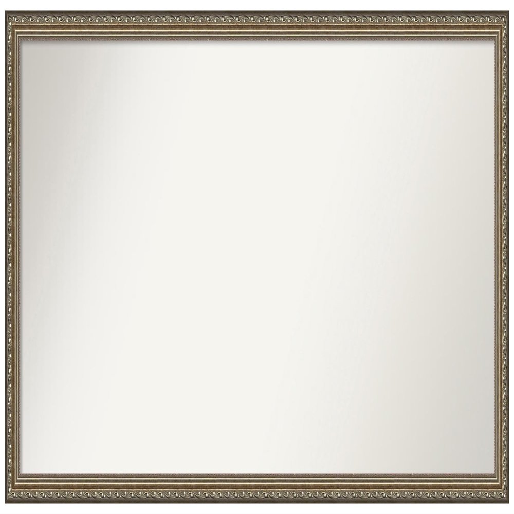 Amanti Art Silver Bathroom Mirror for Over Sink, 22x46 Custom Made Parisian Silver Rectangle Vanity Mirror, Oversize Traditional Wood Frame, Hangs Horizonally and Vertically, Wall Decor