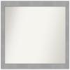 Amanti Art Silver Bathroom Mirror for Over Sink, 30x42 Custom Made Vista Brushed Nickel Rectangle Vanity Mirror, Large Casual Wood Frame, Hangs Horizonally and Vertically, Wall Decor view 1