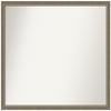 Amanti Art Silver Bathroom Mirror for Over Sink, 33x38 Custom Made Parisian Silver Rectangle Vanity Mirror, X-Large Traditional Wood Frame, Hangs Horizonally and Vertically, Wall Decor view 1