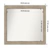 Amanti Art Silver Bathroom Mirror for Over Sink, 37x50 Custom Made Trellis Silver Rectangle Vanity Mirror, Oversize Traditional Wood Frame, Hangs Horizonally and Vertically, Wall Decor view 3