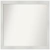 Amanti Art White Bathroom Mirror for Over Sink, 36x44 Custom Made Mosaic White Rectangle Vanity Mirror, X-Large Casual Wood Frame, Hangs Horizonally and Vertically, Wall Decor view 1