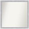 Amanti Art Silver Bathroom Mirror for Over Sink, 22x24 Custom Made Grace Brushed Nickel Narrow Rectangle Vanity Mirror, Medium Modern Wood Frame, Hangs Horizonally and Vertically, Wall Decor view 1