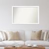 Amanti Art White Bathroom Mirror for Over Sink, 30x45 Custom Made Cabinet White Narrow Rectangle Vanity Mirror, Oversize Modern Wood Frame, Hangs Horizonally and Vertically, Wall Decor view 4