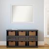 Amanti Art White Bathroom Mirror for Over Sink, 31x38 Custom Made Flair Soft White Rectangle Vanity Mirror, Large Casual Wood Frame, Hangs Horizonally and Vertically, Wall Decor view 4