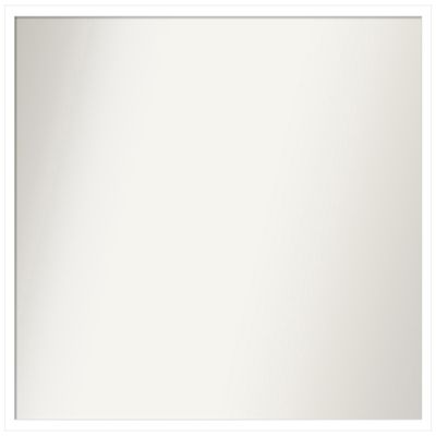 Amanti Art White Bathroom Mirror for Over Sink, 29x33 Custom Made Svelte White Rectangle Vanity Mirror, Large Modern Wood Frame, Hangs Horizonally and Vertically, Wall Decor