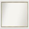Amanti Art White Bathroom Mirror for Over Sink, 26x47 Custom Made Eva White Gold Narrow Rectangle Vanity Mirror, Oversize Modern Wood Frame, Hangs Horizonally and Vertically, Wall Decor view 1