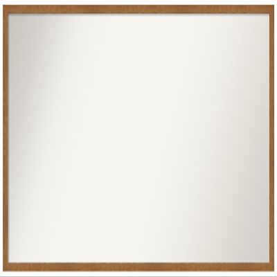 Amanti Art Brown Bathroom Mirror for Over Sink, 25x45 Custom Made Carlisle Blonde Narrow Rectangle Vanity Mirror, Oversize Country Rustic Wood Frame, Hangs Horizonally and Vertically, Wall Decor