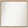 Amanti Art Brown Bathroom Mirror for Over Sink, 25x45 Custom Made Carlisle Blonde Narrow Rectangle Vanity Mirror, Oversize Country Rustic Wood Frame, Hangs Horizonally and Vertically, Wall Decor view 1