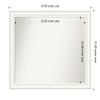 Amanti Art White Bathroom Mirror for Over Sink, 31x37 Custom Made Craftsman White Rectangle Vanity Mirror, Large Casual Wood Frame, Hangs Horizonally and Vertically, Wall Decor view 3