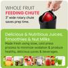 Elite Gourmet EJX017 Whole Fruit 3 Feeding Chute, Dynamic Masticating Slow Juicer, High Yield Cold Press Juice Extractor, Nutrient and Vitamin Dense, Easy to Clean, 27 oz Juice Cup, Black view 3