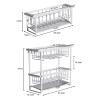 Dinner Plate Holder, Metal Dish Drying Rack, With draining spout, non-wetted countertops, for Kitchen, apartments, cabinets (Size : 57.4 * 21 * 16CM) view 2