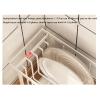 Dinner Plate Holder, Metal Dish Drying Rack, With draining spout, non-wetted countertops, for Kitchen, apartments, cabinets (Size : 57.4 * 21 * 16CM) view 4