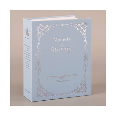 DANCOLOR 100 Pockets 6 Inch DIY Vintage Photo Albums Picture Case Storage Scrapbooking Picture Case Photo Album Frame Children (Color : Blue, Size : 18 * 14 * 5cm)