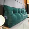ZZYK Headboard Pillow Wedge Reading Pillow Fleece Backrest Reading Rest Pillow,Large Triangle Back Cushion Day Bed Bench Rest Pillow with Washable Cover,Green,Twin(39"/100cm) view 1