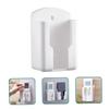 Operitacx 4pcs Wall Remote Holder Punch Wall Mounted Storage Box for Organizing Remotes Toothbrushes and Items Easy Installation Tile and Versatile Rack for view 2