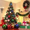 Benjia Extra Large Size Outdoor Christmas Ornaments, Oversized Huge Big Shatterproof Xmas Christmas Plastic Balls for Outside Lawn Yard Tree Hanging Decorations (12"/300mm, Silver, 4 Packs) view 4