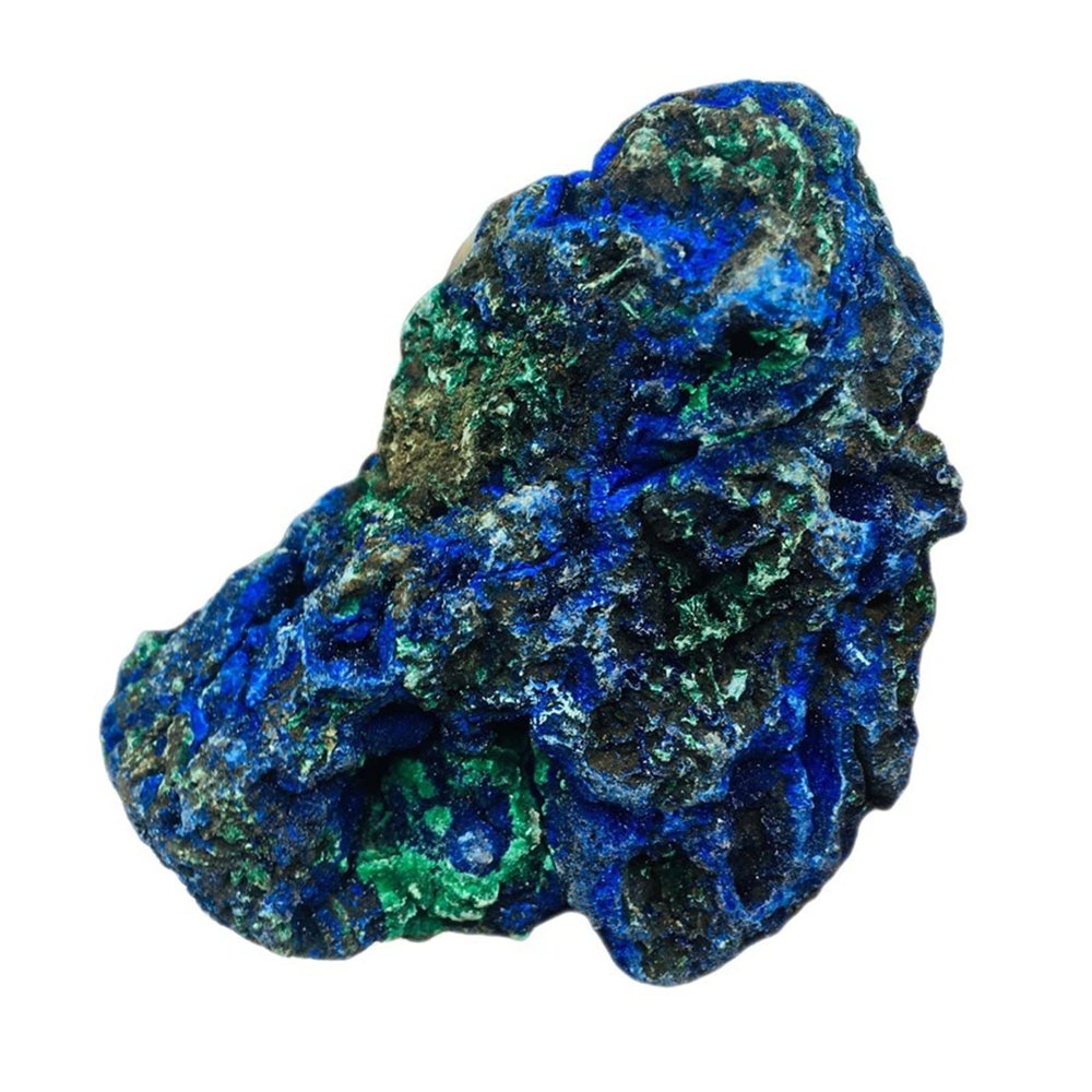 ERBRA Large Size Natural Beautiful Azurite and Malachite symbiotic Specimen Crystal Stones and Crystals Crystal Decoration Gift (Size : 150-190g)