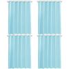 Nasitos Fabric Shower Curtain Liners 4 Pack - W72 x H72 - Washable & Water Resistant Cloth Shower Liner for Bathroom, Soft Hotel Quality, Standard Size (Blue, Include 8 Separate Magnets) view 1