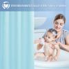 Nasitos Fabric Shower Curtain Liners 4 Pack - W72 x H72 - Washable & Water Resistant Cloth Shower Liner for Bathroom, Soft Hotel Quality, Standard Size (Blue, Include 8 Separate Magnets) view 2